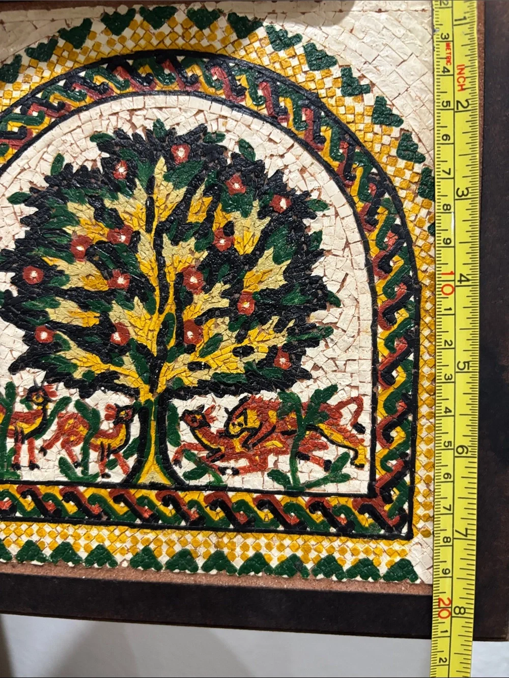 Real Stones Mosaics Tree Of Life Wooden Frame Handcrafted